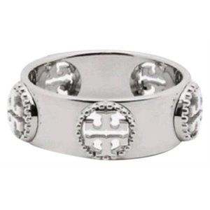 Tory Burch Silver Milgrain Ring